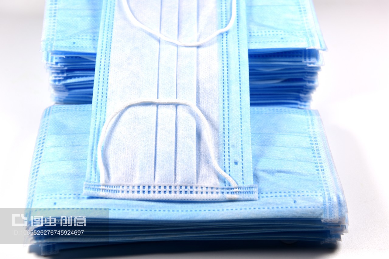 藍(lán)色一次性防病毒口罩 醫(yī)生必備的醫(yī)療防護(hù)用品